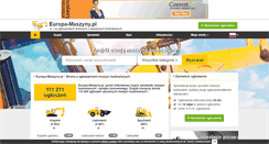 Desktop Screenshot of europa-maszyny.pl