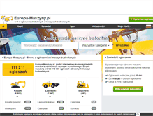 Tablet Screenshot of europa-maszyny.pl